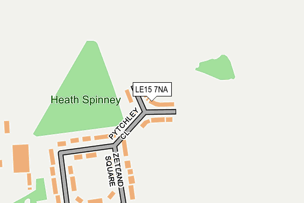 LE15 7NA map - OS OpenMap – Local (Ordnance Survey) LE15 7NA map - OS OpenMap – Local (Ordnance Survey)