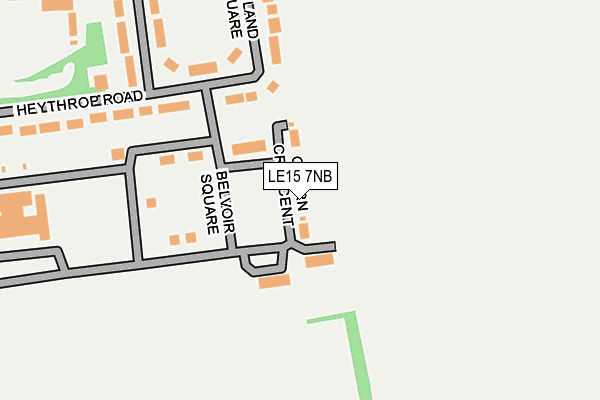 LE15 7NB map - OS OpenMap – Local (Ordnance Survey) LE15 7NB map - OS OpenMap – Local (Ordnance Survey)