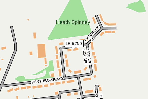 LE15 7ND map - OS OpenMap – Local (Ordnance Survey) LE15 7ND map - OS OpenMap – Local (Ordnance Survey)
