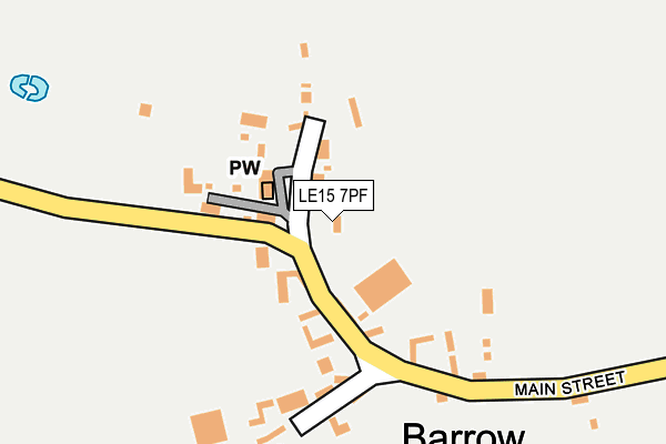LE15 7PF map - OS OpenMap – Local (Ordnance Survey) LE15 7PF map - OS OpenMap – Local (Ordnance Survey)