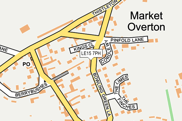 LE15 7PH map - OS OpenMap – Local (Ordnance Survey) LE15 7PH map - OS OpenMap – Local (Ordnance Survey)