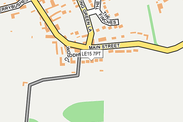 LE15 7PT map - OS OpenMap – Local (Ordnance Survey) LE15 7PT map - OS OpenMap – Local (Ordnance Survey)