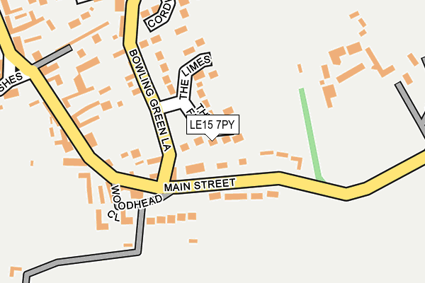 LE15 7PY map - OS OpenMap – Local (Ordnance Survey) LE15 7PY map - OS OpenMap – Local (Ordnance Survey)