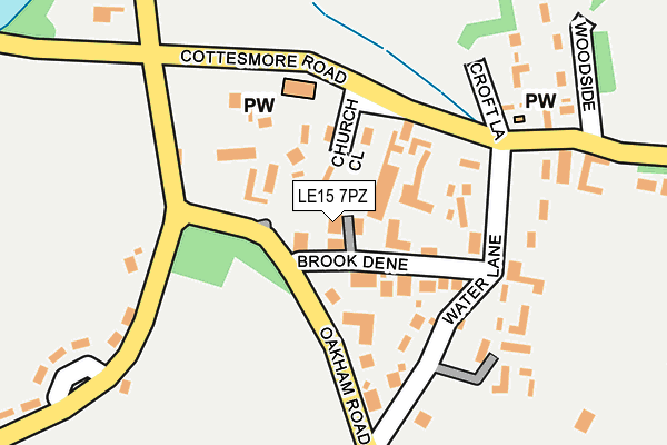 LE15 7PZ map - OS OpenMap – Local (Ordnance Survey) LE15 7PZ map - OS OpenMap – Local (Ordnance Survey)