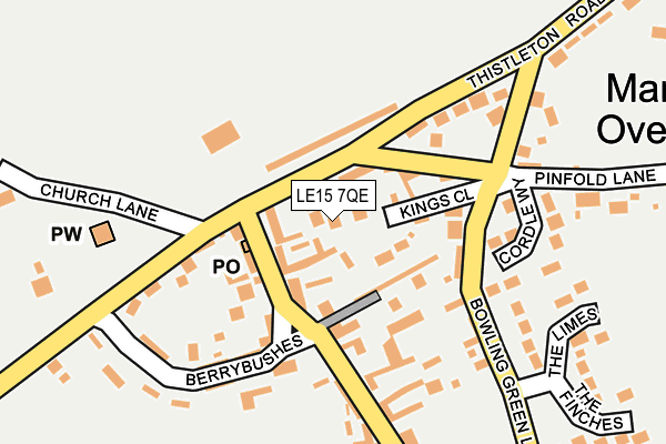 LE15 7QE map - OS OpenMap – Local (Ordnance Survey) LE15 7QE map - OS OpenMap – Local (Ordnance Survey)
