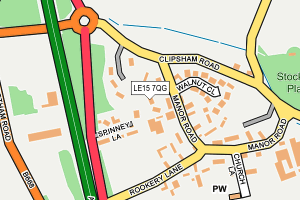 LE15 7QG map - OS OpenMap – Local (Ordnance Survey) LE15 7QG map - OS OpenMap – Local (Ordnance Survey)