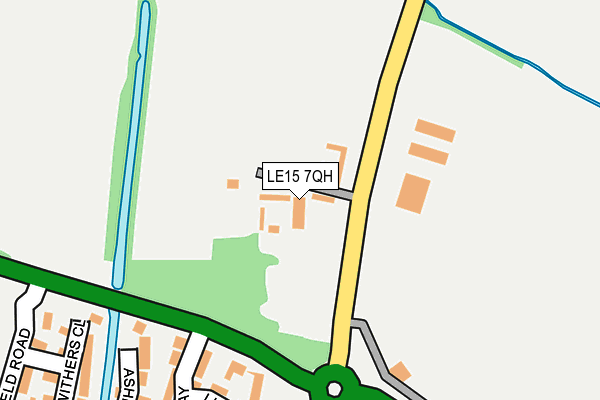 LE15 7QH map - OS OpenMap – Local (Ordnance Survey) LE15 7QH map - OS OpenMap – Local (Ordnance Survey)