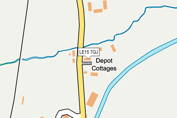 LE15 7QJ map - OS OpenMap – Local (Ordnance Survey) LE15 7QJ map - OS OpenMap – Local (Ordnance Survey)