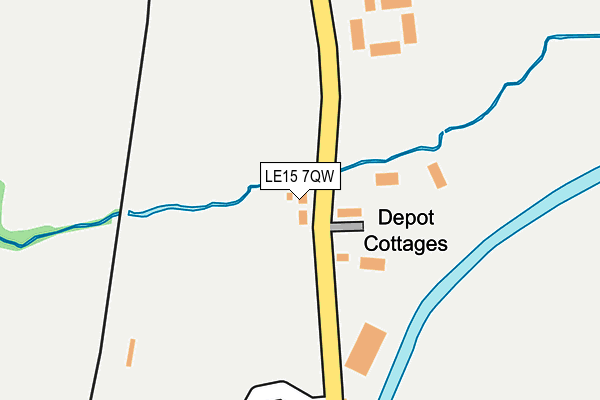 LE15 7QW map - OS OpenMap – Local (Ordnance Survey) LE15 7QW map - OS OpenMap – Local (Ordnance Survey)