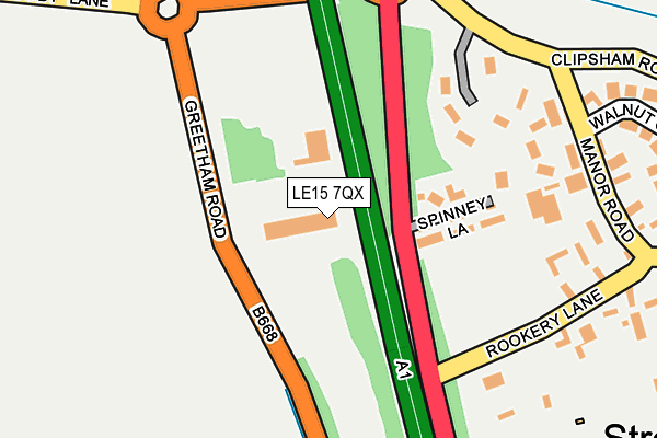 LE15 7QX map - OS OpenMap – Local (Ordnance Survey) LE15 7QX map - OS OpenMap – Local (Ordnance Survey)