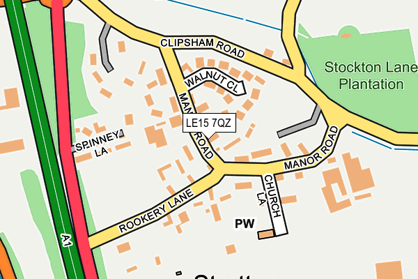 LE15 7QZ map - OS OpenMap – Local (Ordnance Survey) LE15 7QZ map - OS OpenMap – Local (Ordnance Survey)