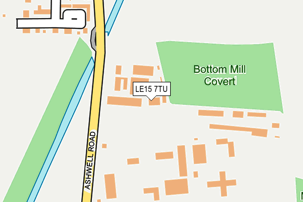 LE15 7TU map - OS OpenMap – Local (Ordnance Survey) LE15 7TU map - OS OpenMap – Local (Ordnance Survey)