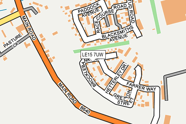 LE15 7UW map - OS OpenMap – Local (Ordnance Survey) LE15 7UW map - OS OpenMap – Local (Ordnance Survey)