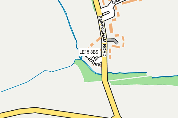 LE15 8BS map - OS OpenMap – Local (Ordnance Survey) LE15 8BS map - OS OpenMap – Local (Ordnance Survey)