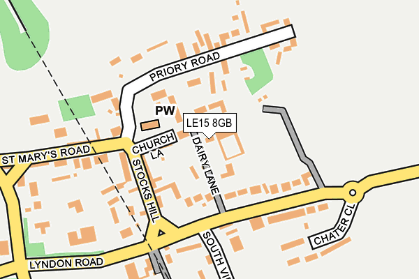 LE15 8GB map - OS OpenMap – Local (Ordnance Survey)