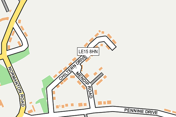 LE15 8HN map - OS OpenMap – Local (Ordnance Survey) LE15 8HN map - OS OpenMap – Local (Ordnance Survey)