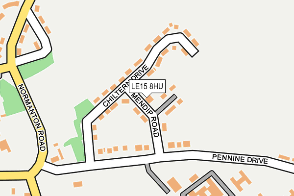 LE15 8HU map - OS OpenMap – Local (Ordnance Survey) LE15 8HU map - OS OpenMap – Local (Ordnance Survey)