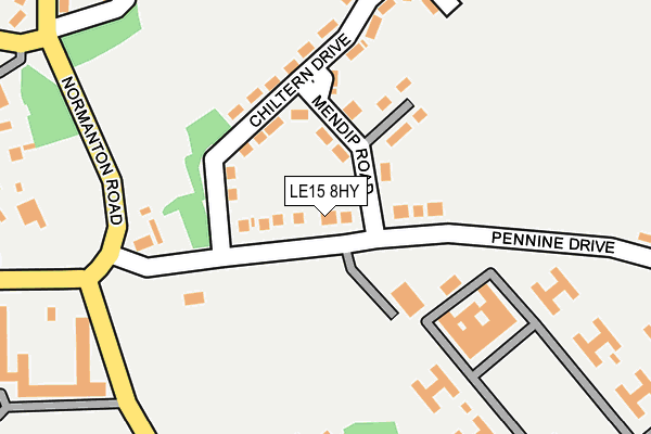 LE15 8HY map - OS OpenMap – Local (Ordnance Survey) LE15 8HY map - OS OpenMap – Local (Ordnance Survey)
