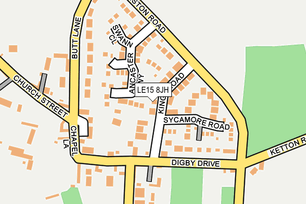 LE15 8JH map - OS OpenMap – Local (Ordnance Survey) LE15 8JH map - OS OpenMap – Local (Ordnance Survey)