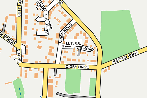 LE15 8JL map - OS OpenMap – Local (Ordnance Survey) LE15 8JL map - OS OpenMap – Local (Ordnance Survey)