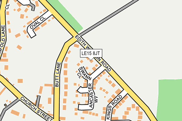 LE15 8JT map - OS OpenMap – Local (Ordnance Survey) LE15 8JT map - OS OpenMap – Local (Ordnance Survey)