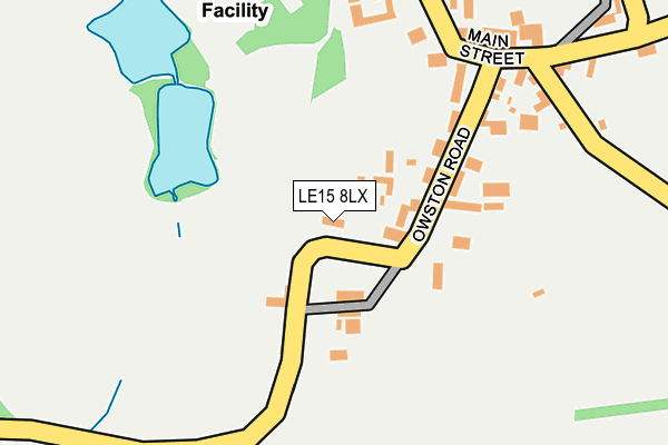 LE15 8LX map - OS OpenMap – Local (Ordnance Survey) LE15 8LX map - OS OpenMap – Local (Ordnance Survey)