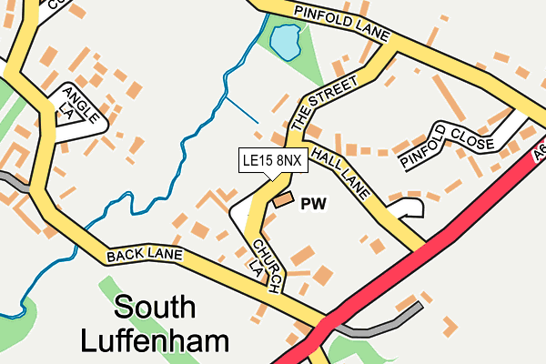 LE15 8NX map - OS OpenMap – Local (Ordnance Survey) LE15 8NX map - OS OpenMap – Local (Ordnance Survey)