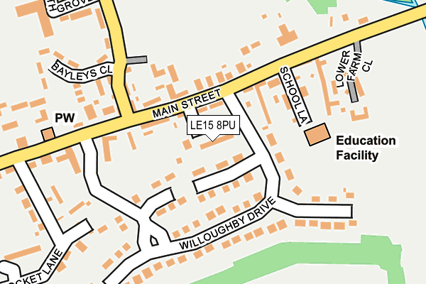LE15 8PU map - OS OpenMap – Local (Ordnance Survey) LE15 8PU map - OS OpenMap – Local (Ordnance Survey)
