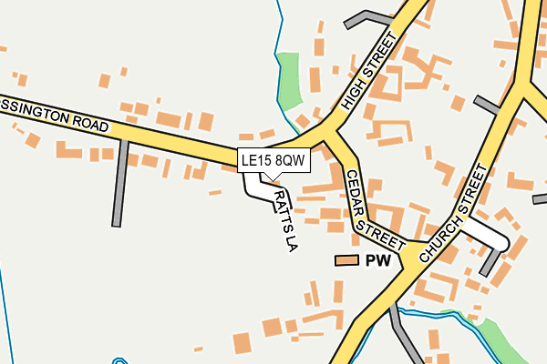 LE15 8QW map - OS OpenMap – Local (Ordnance Survey) LE15 8QW map - OS OpenMap – Local (Ordnance Survey)