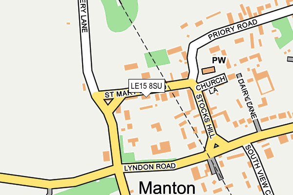 LE15 8SU map - OS OpenMap – Local (Ordnance Survey) LE15 8SU map - OS OpenMap – Local (Ordnance Survey)