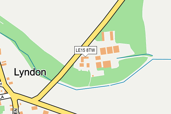 LE15 8TW map - OS OpenMap – Local (Ordnance Survey) LE15 8TW map - OS OpenMap – Local (Ordnance Survey)