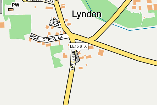 LE15 8TX map - OS OpenMap – Local (Ordnance Survey) LE15 8TX map - OS OpenMap – Local (Ordnance Survey)