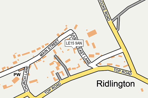 LE15 9AN map - OS OpenMap – Local (Ordnance Survey) LE15 9AN map - OS OpenMap – Local (Ordnance Survey)