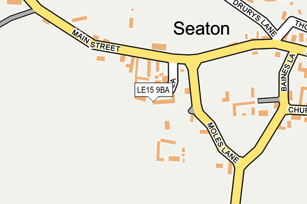 LE15 9BA map - OS OpenMap – Local (Ordnance Survey) LE15 9BA map - OS OpenMap – Local (Ordnance Survey)