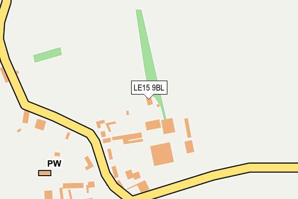 LE15 9BL map - OS OpenMap – Local (Ordnance Survey) LE15 9BL map - OS OpenMap – Local (Ordnance Survey)