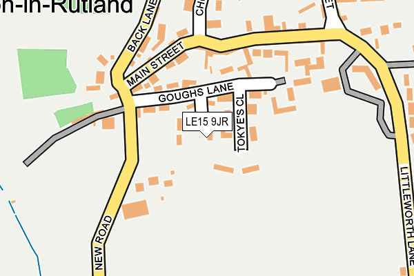 LE15 9JR map - OS OpenMap – Local (Ordnance Survey) LE15 9JR map - OS OpenMap – Local (Ordnance Survey)