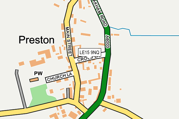 LE15 9NQ map - OS OpenMap – Local (Ordnance Survey)