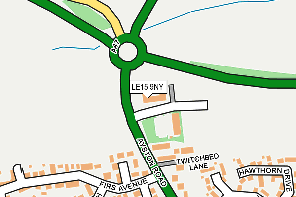 LE15 9NY map - OS OpenMap – Local (Ordnance Survey) LE15 9NY map - OS OpenMap – Local (Ordnance Survey)