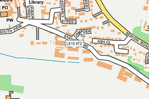 LE15 9TZ map - OS OpenMap – Local (Ordnance Survey) LE15 9TZ map - OS OpenMap – Local (Ordnance Survey)