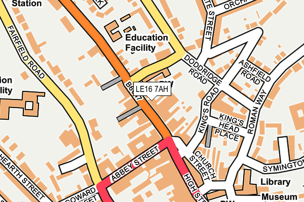 LE16 7AH map - OS OpenMap – Local (Ordnance Survey) LE16 7AH map - OS OpenMap – Local (Ordnance Survey)