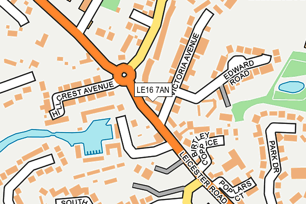 LE16 7AN map - OS OpenMap – Local (Ordnance Survey) LE16 7AN map - OS OpenMap – Local (Ordnance Survey)