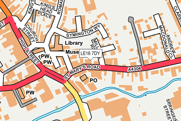LE16 7DY map - OS OpenMap – Local (Ordnance Survey) LE16 7DY map - OS OpenMap – Local (Ordnance Survey)