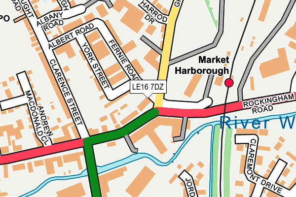 LE16 7DZ map - OS OpenMap – Local (Ordnance Survey) LE16 7DZ map - OS OpenMap – Local (Ordnance Survey)