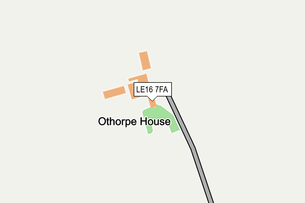 LE16 7FA map - OS OpenMap – Local (Ordnance Survey) LE16 7FA map - OS OpenMap – Local (Ordnance Survey)