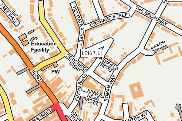 LE16 7JL map - OS OpenMap – Local (Ordnance Survey) LE16 7JL map - OS OpenMap – Local (Ordnance Survey)