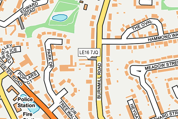 LE16 7JQ map - OS OpenMap – Local (Ordnance Survey) LE16 7JQ map - OS OpenMap – Local (Ordnance Survey)