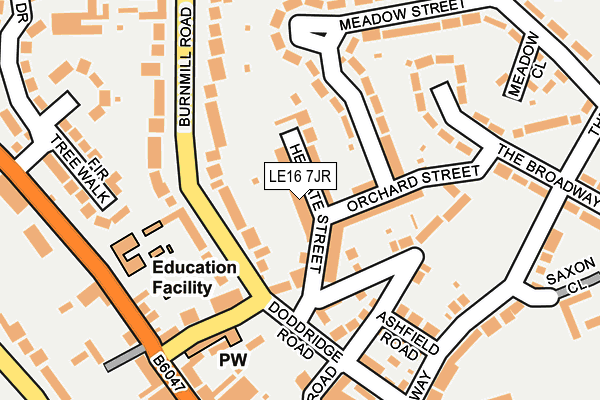 LE16 7JR map - OS OpenMap – Local (Ordnance Survey) LE16 7JR map - OS OpenMap – Local (Ordnance Survey)