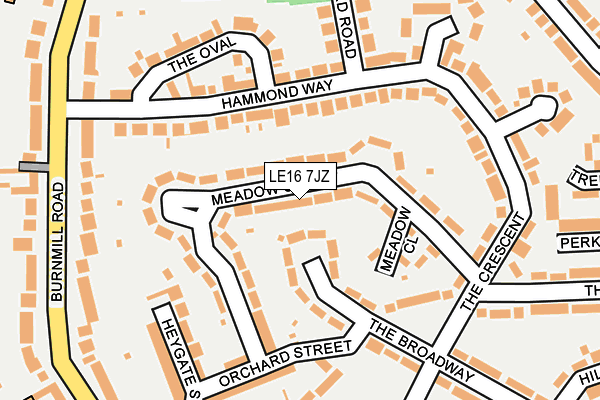 LE16 7JZ map - OS OpenMap – Local (Ordnance Survey) LE16 7JZ map - OS OpenMap – Local (Ordnance Survey)
