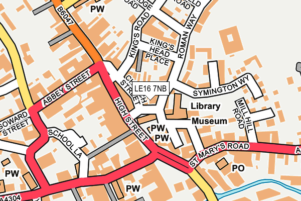 LE16 7NB map - OS OpenMap – Local (Ordnance Survey) LE16 7NB map - OS OpenMap – Local (Ordnance Survey)