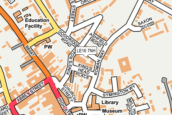 LE16 7NH map - OS OpenMap – Local (Ordnance Survey) LE16 7NH map - OS OpenMap – Local (Ordnance Survey)